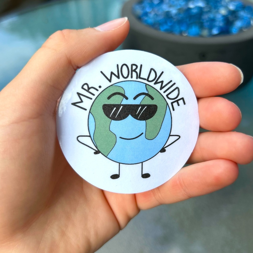 “Mr. Worldwide” Pitbull Sticker